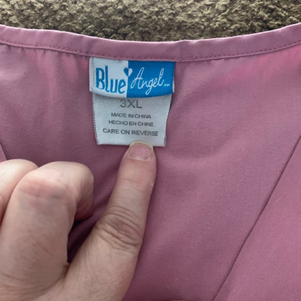 Pink Scrub Top - Picture 2 of 3
